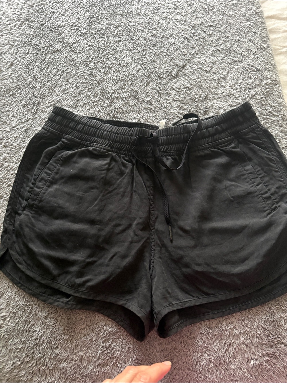 Lululemon Women's Black Drawstring Casual Shorts